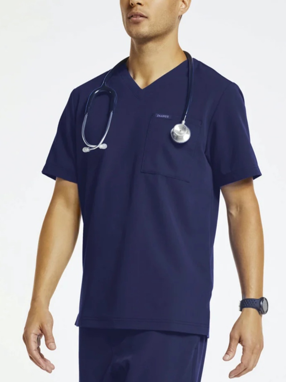 Jaanuu Men’s Navy Scrub Set
